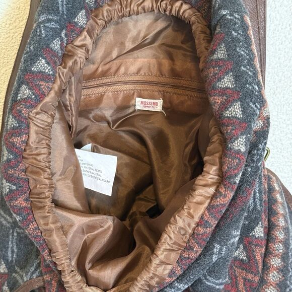 Mossimo Southwestern Aztec Tribal Print Backpack Rucksack Cinch Bag - Picture 7 of 11
